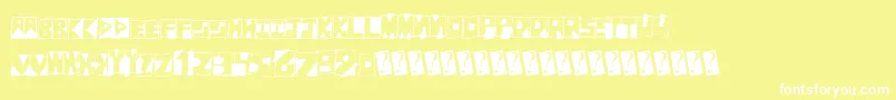 Fantombantum Font – White Fonts on Yellow Background