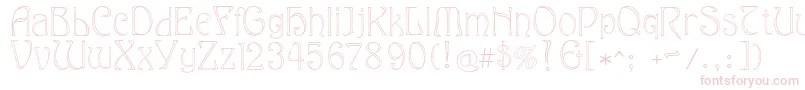 Eddanarrow Font – Pink Fonts on White Background