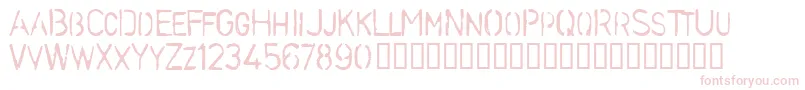 StencilcaseBold Font – Pink Fonts on White Background