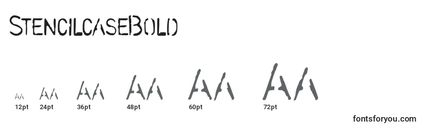 Размеры шрифта StencilcaseBold