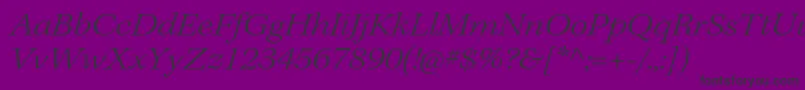 KeplerstdLightextitsubh-Schriftart – Schwarze Schriften auf violettem Hintergrund