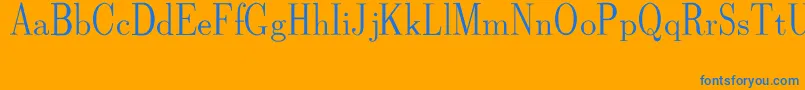 CmDunhillRegular Font – Blue Fonts on Orange Background