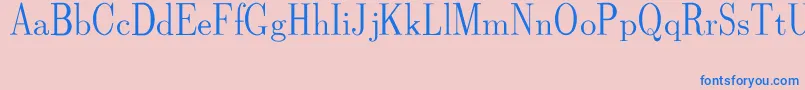 CmDunhillRegular Font – Blue Fonts on Pink Background