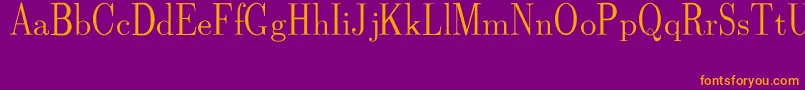 CmDunhillRegular Font – Orange Fonts on Purple Background