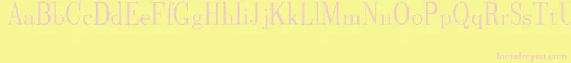 CmDunhillRegular Font – Pink Fonts on Yellow Background