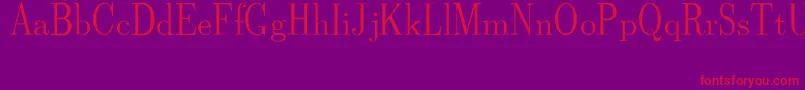 CmDunhillRegular Font – Red Fonts on Purple Background