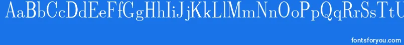 CmDunhillRegular Font – White Fonts on Blue Background