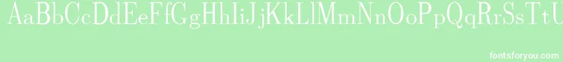 CmDunhillRegular Font – White Fonts on Green Background