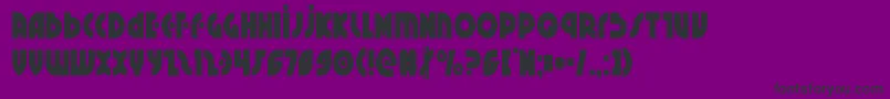 Шрифт Neuralnomiconcond – чёрные шрифты на фиолетовом фоне