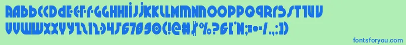 Neuralnomiconcond Font – Blue Fonts on Green Background