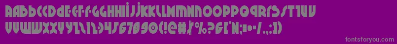 Neuralnomiconcond-fontti – harmaat kirjasimet violetilla taustalla