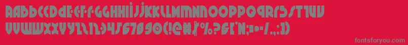 Fonte Neuralnomiconcond – fontes cinzas em um fundo vermelho