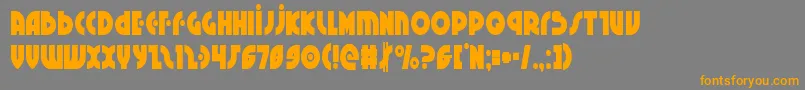 Neuralnomiconcond Font – Orange Fonts on Gray Background