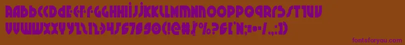 Neuralnomiconcond Font – Purple Fonts on Brown Background