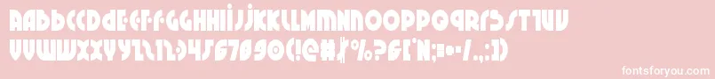 Neuralnomiconcond Font – White Fonts on Pink Background