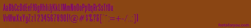 Шрифт GoodgeRegularDb – фиолетовые шрифты на коричневом фоне