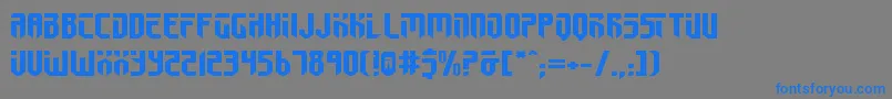 Fed2v2e Font – Blue Fonts on Gray Background