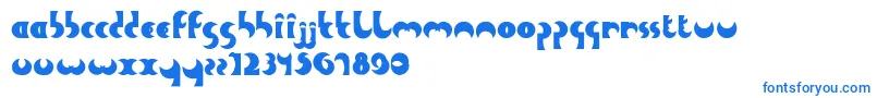 Шрифт HeavyMoon – синие шрифты