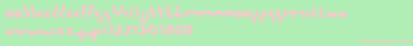 fuente HeavyMoon – Fuentes Rosadas Sobre Fondo Verde