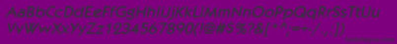 KabobItalic-Schriftart – Schwarze Schriften auf violettem Hintergrund