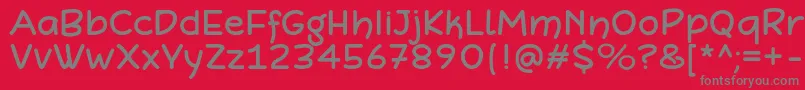 Шрифт Defonarts – серые шрифты на красном фоне