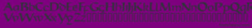 Escudedisplayssk-Schriftart – Schwarze Schriften auf violettem Hintergrund