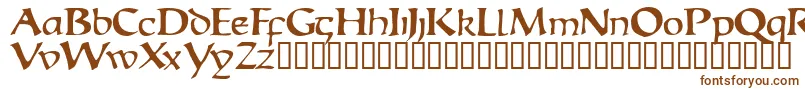 Escudedisplayssk Font – Brown Fonts on White Background