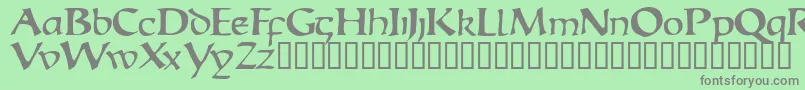 Escudedisplayssk Font – Gray Fonts on Green Background