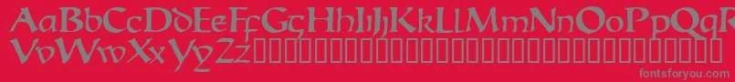 fuente Escudedisplayssk – Fuentes Grises Sobre Fondo Rojo