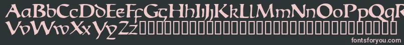 Escudedisplayssk Font – Pink Fonts on Black Background