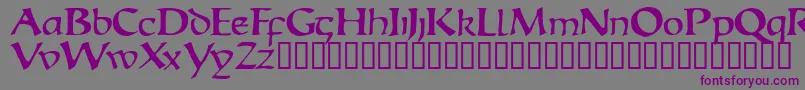 Escudedisplayssk Font – Purple Fonts on Gray Background