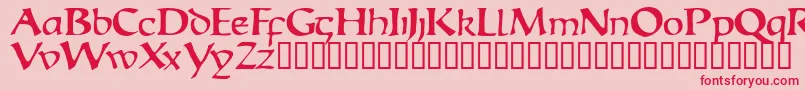 Escudedisplayssk Font – Red Fonts on Pink Background