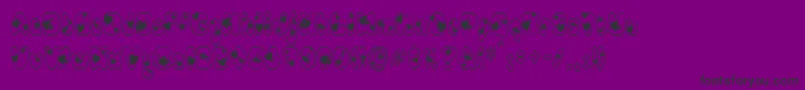 Newlywed Font – Black Fonts on Purple Background