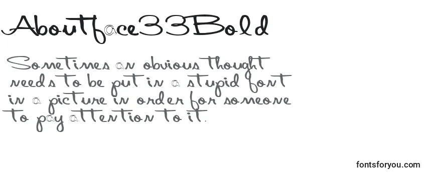 Aboutface33Bold Font