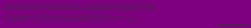 Wintersolsticeout Font – Black Fonts on Purple Background