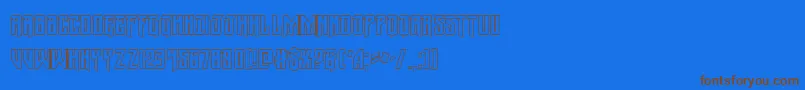 Police Wintersolsticeout – polices brunes sur fond bleu