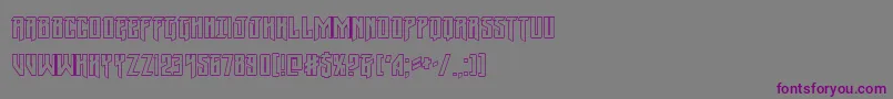 Wintersolsticeout Font – Purple Fonts on Gray Background