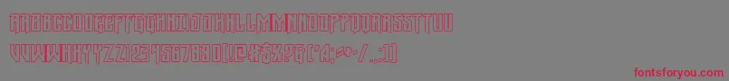 Wintersolsticeout Font – Red Fonts on Gray Background