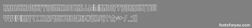 Wintersolsticeout Font – White Fonts on Gray Background
