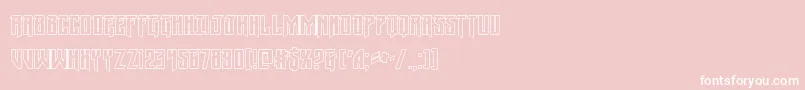 Wintersolsticeout Font – White Fonts on Pink Background