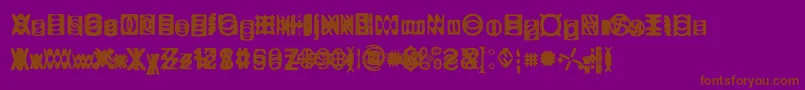 Ritualtwo Font – Brown Fonts on Purple Background