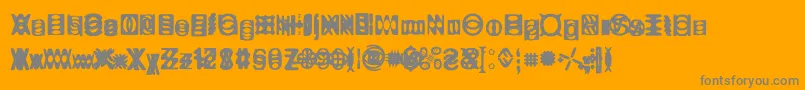 Ritualtwo Font – Gray Fonts on Orange Background