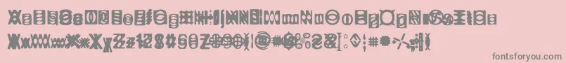 Ritualtwo Font – Gray Fonts on Pink Background