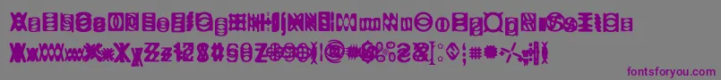 Ritualtwo-Schriftart – Violette Schriften auf grauem Hintergrund