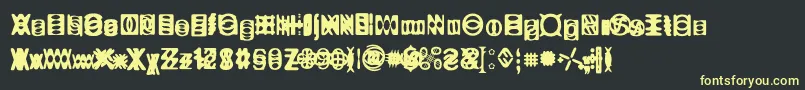 Ritualtwo Font – Yellow Fonts on Black Background