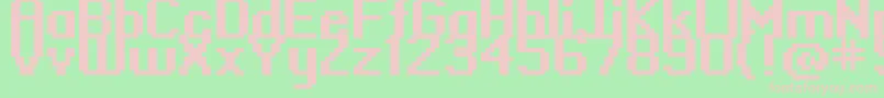 Standard0965 Font – Pink Fonts on Green Background