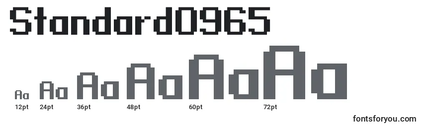Standard0965 Font Sizes