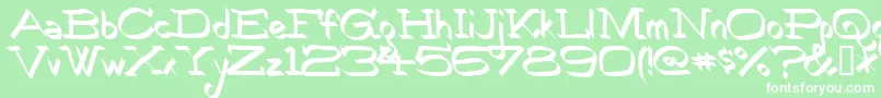 Robokoz Font – White Fonts on Green Background