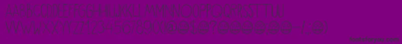 DkOkiku Font – Black Fonts on Purple Background