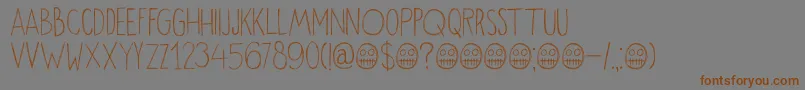 More about DkOkiku Font DkOkiku Font – Brown Fonts on Gray Background